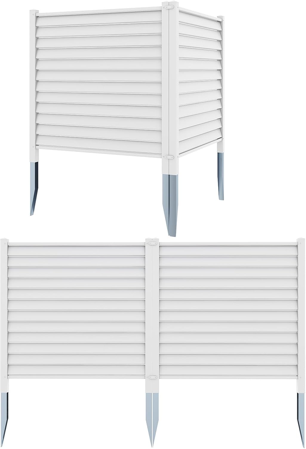 Giantex Outdoor AC Fence - Privacy Screens with Metal Stakes