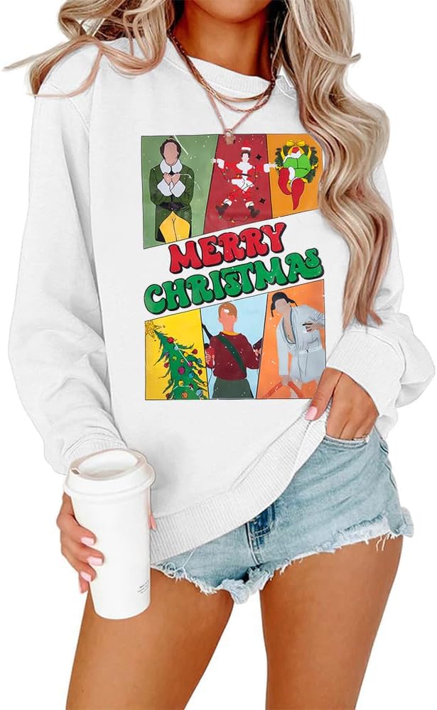 FAYALEQ Gingerbread Christmas Sweatshirt: Funny Winter Pullover