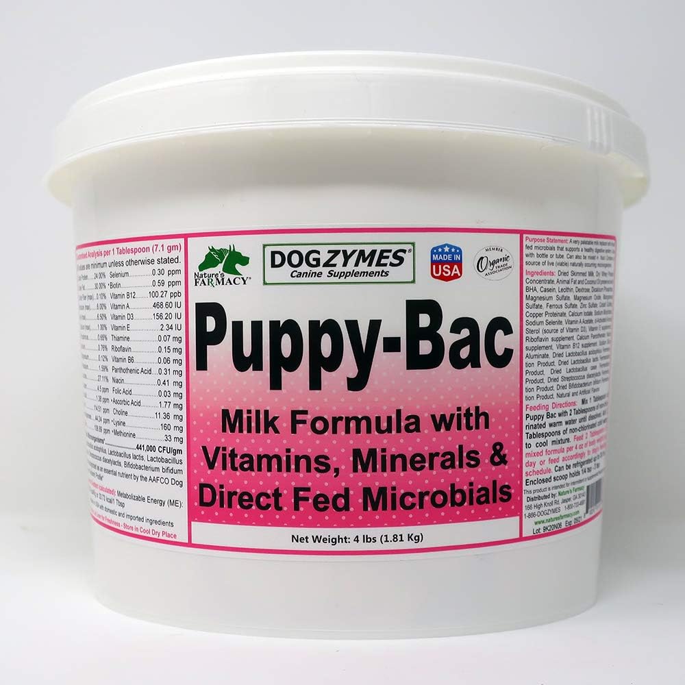 Dogzymes Puppy-Bac Milk Replacer for Growing Puppies 4 lb