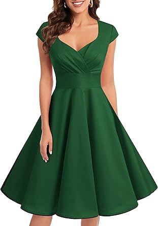 Bbonlinedress Women Short 1950s Retro Vintage Cocktail Dress