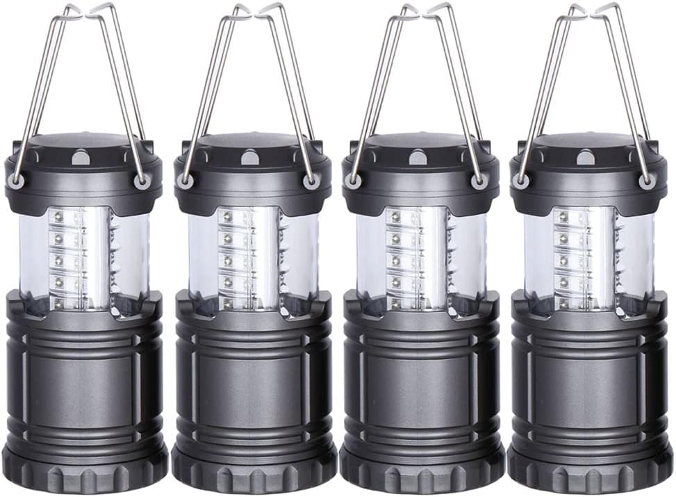 Emergency Lantern & Flashlight Set - Battery Powered, 4 Pack - TAIHOM ELECTRIC