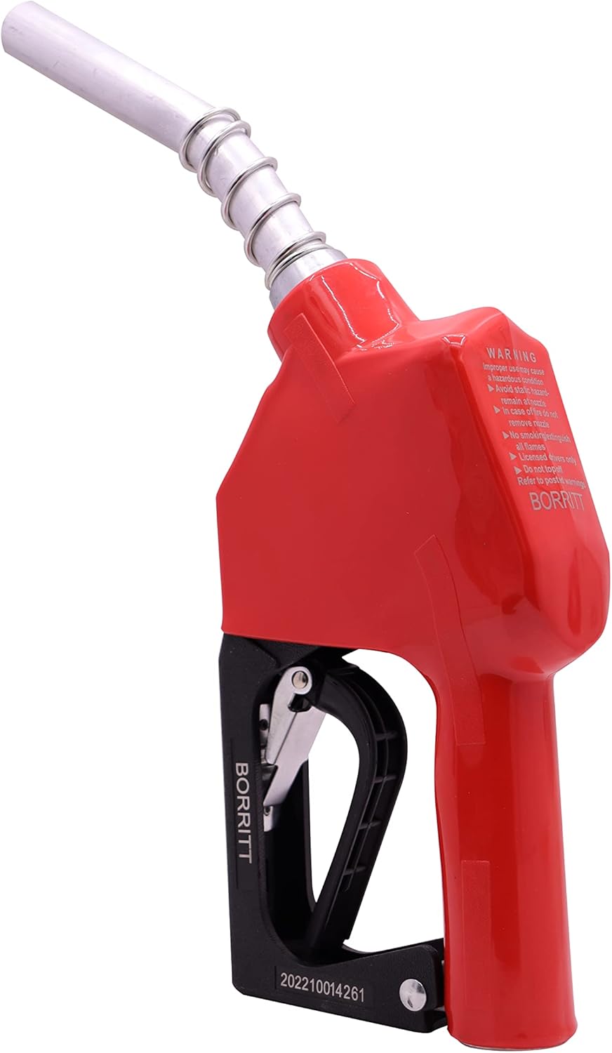 Red 3/4 Inch NPT Automatic Shut-Off Fuel Nozzle for Gas Stations