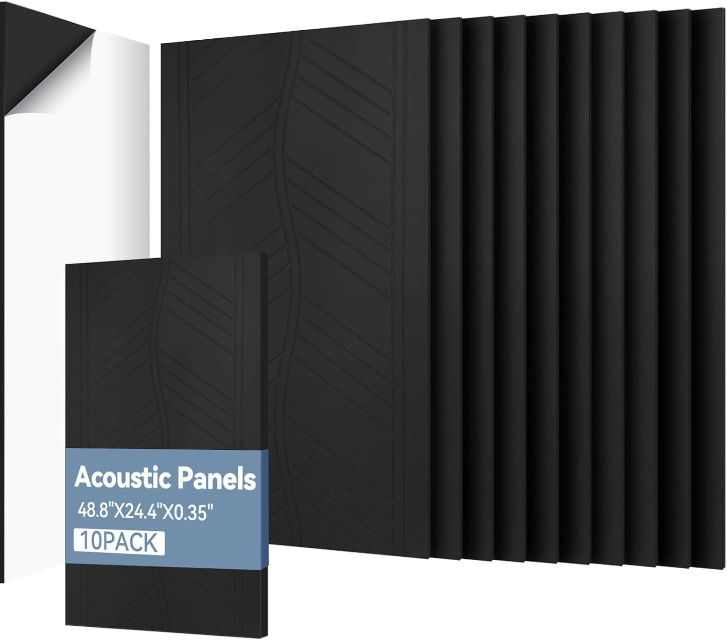 10Pack Acoustic Panels for Soundproofing and Echo Reduction