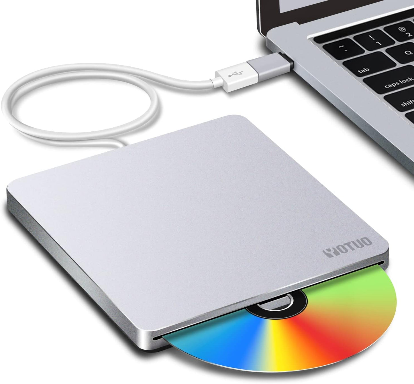 Portable USB-C DVD Drive - Burner & Player