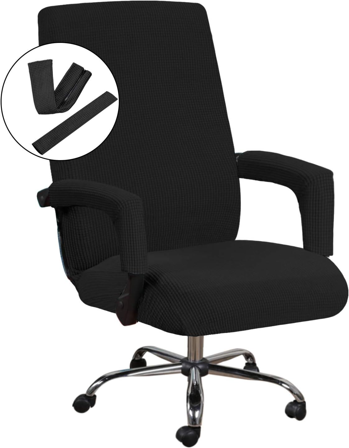 Stretchable Office Chair Cover - Non Slip Jacquard