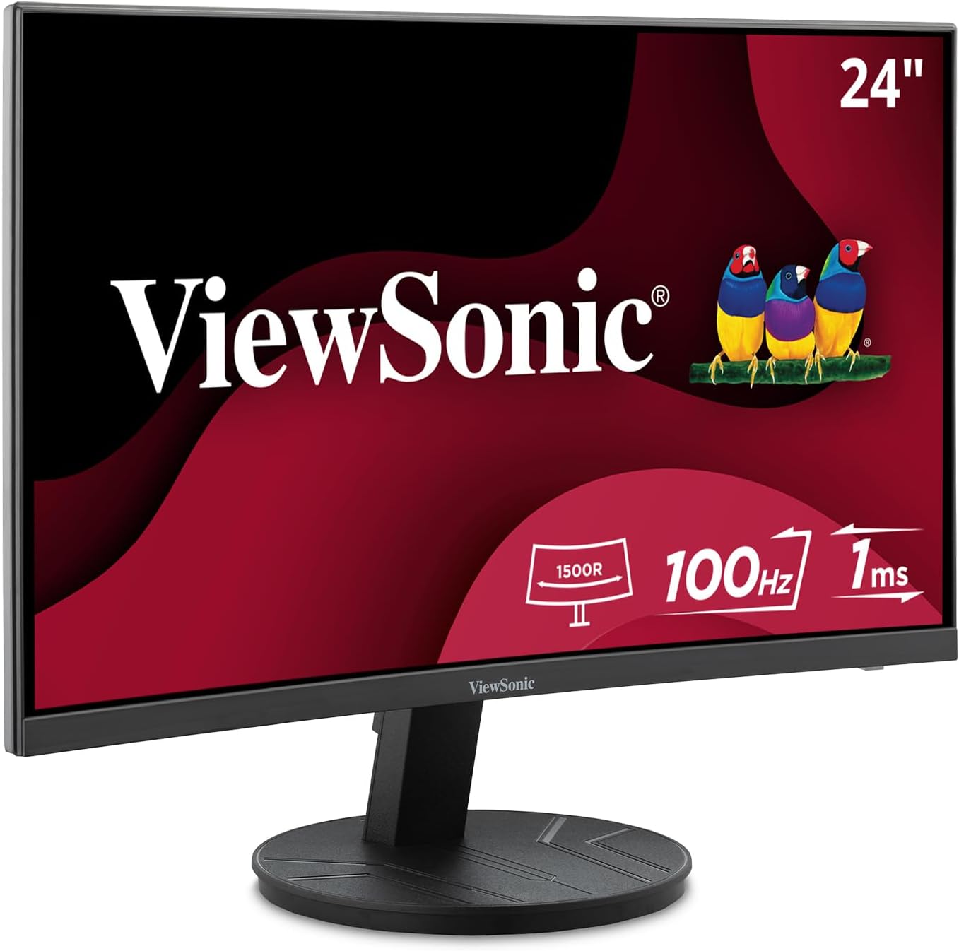 ViewSonic VA2416C 24 Inch Curved Monitor with Eye Care Features