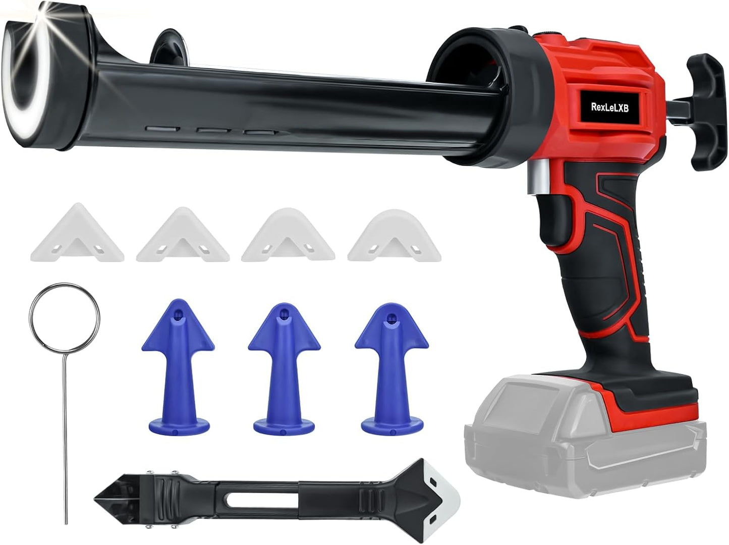 Cordless Caulking Gun for Milwaukee 18V Battery - 4 Speeds