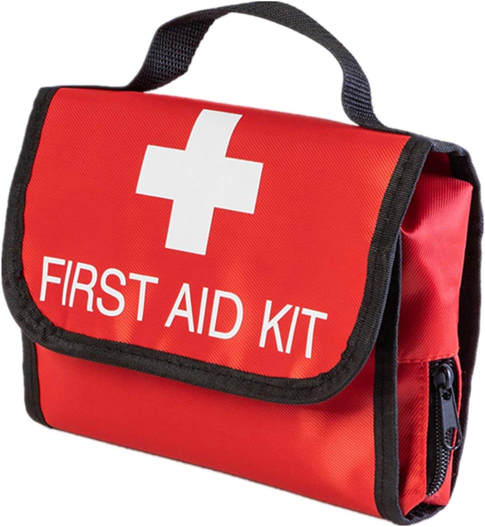Compact Red Trauma Bag for Emergencies