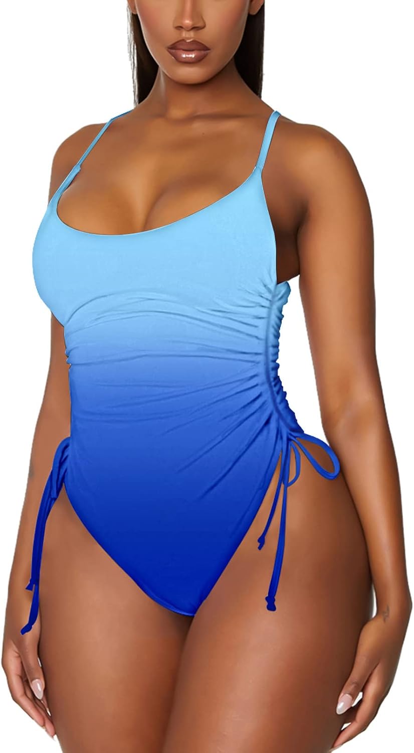 Viottiset Women's Ruched High Cut One Piece Swimsuit Review