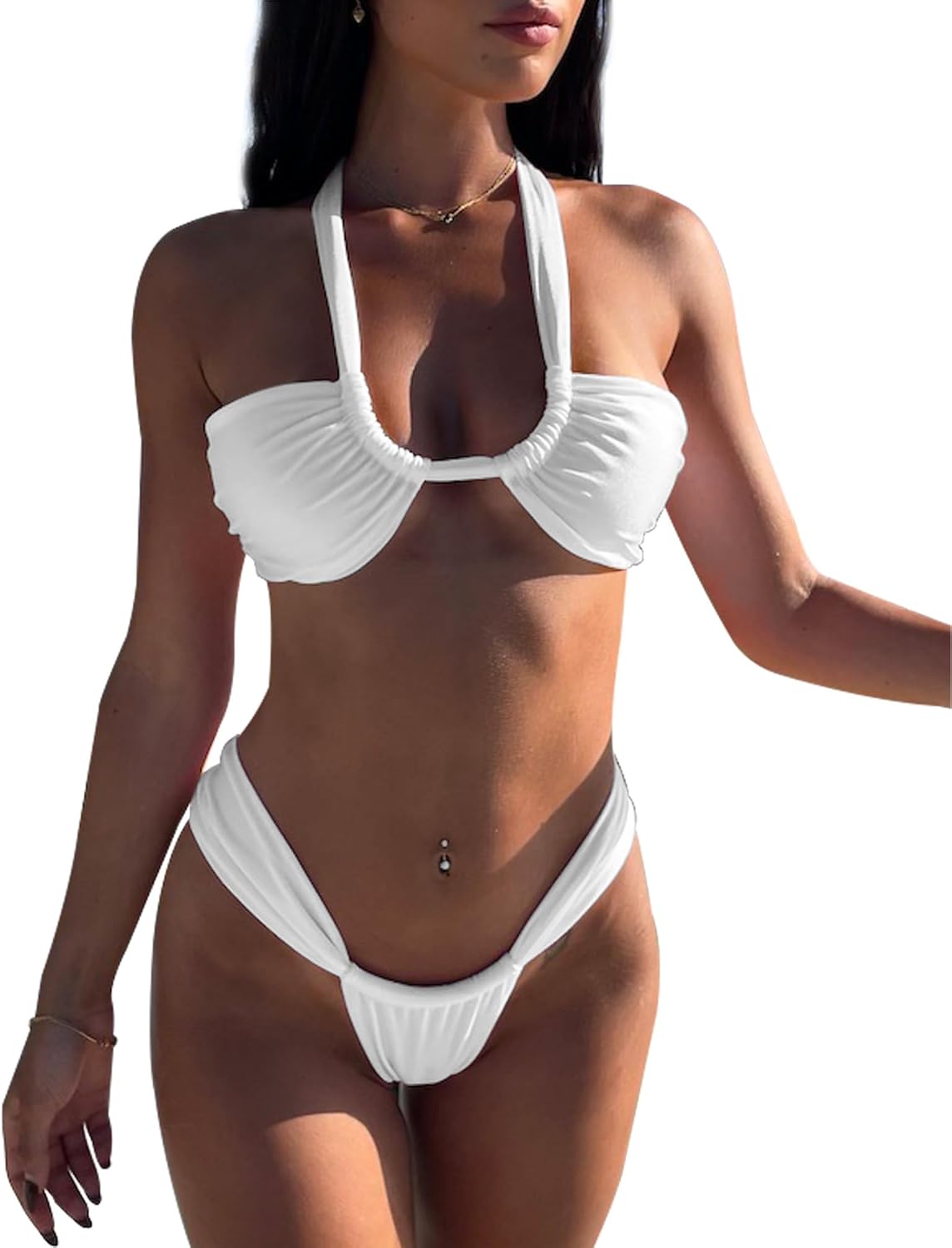 Sexy Micro Thong Bikini Set by Jolefille