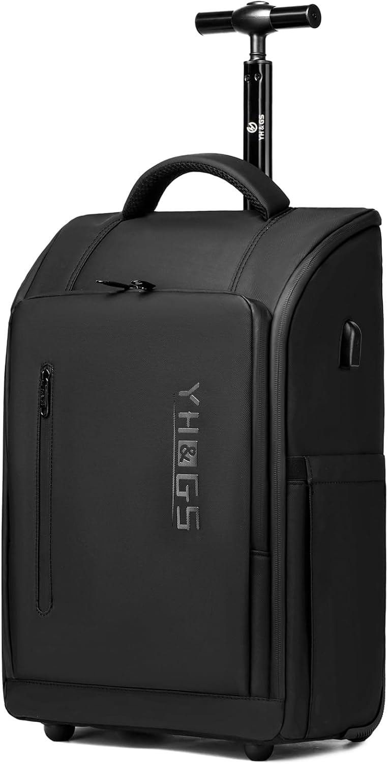 Rolling Backpack Waterproof Commuter Bag for Business Travel