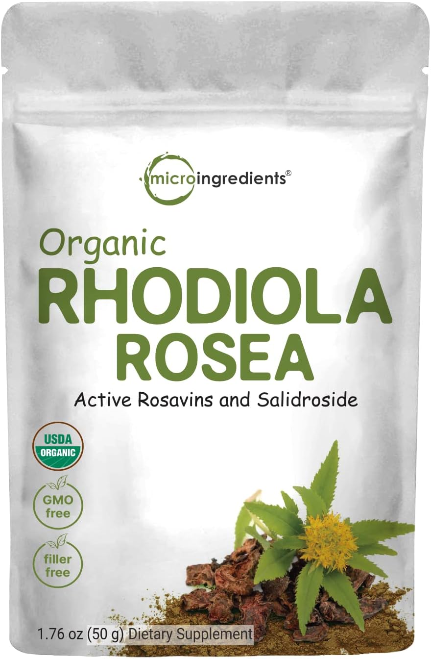 Organic Rhodiola Root Powder - Energy Boost