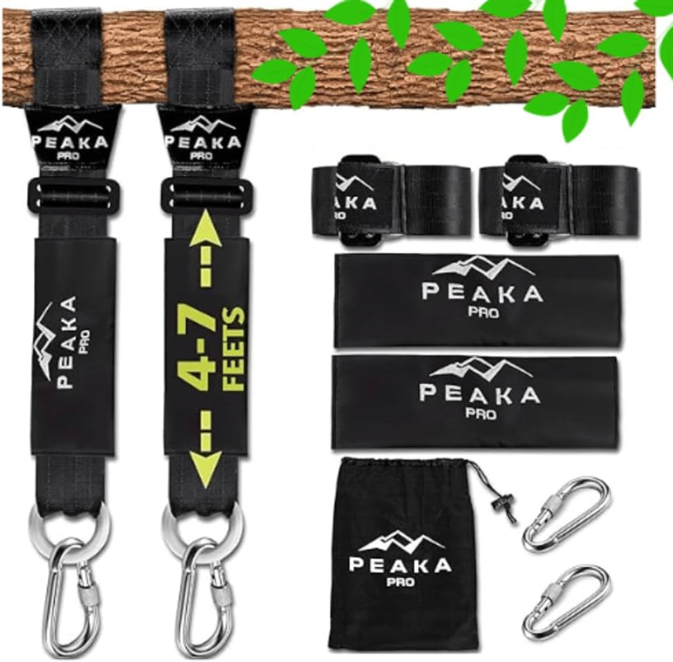 Tree Swing Hanging Straps Set of 2 Adjustable 4FT to 7FT