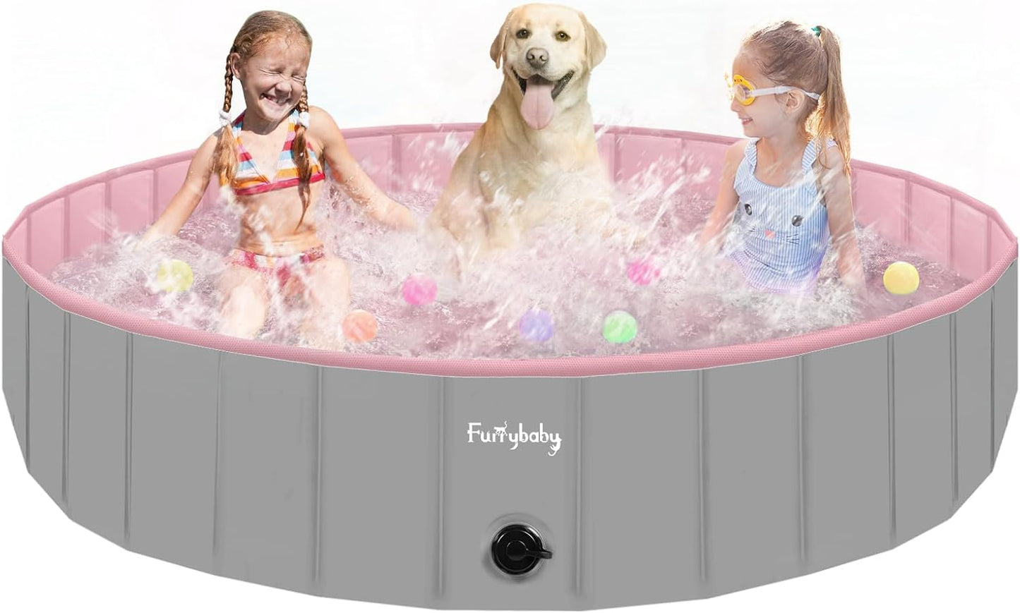 Furrybaby Dog Pool - Foldable Portable Wading Pool for Pets