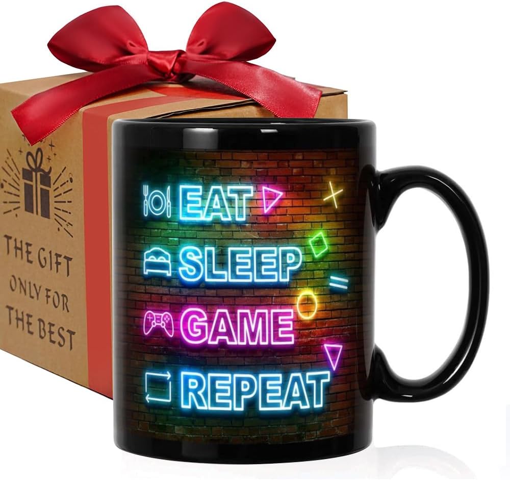 Gamer's Essential: Eat Sleep Game Repeat Mug