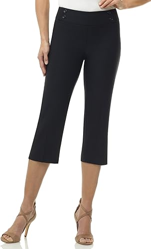 Rekucci Women's Ease into Comfort Capri with Button Detail Review