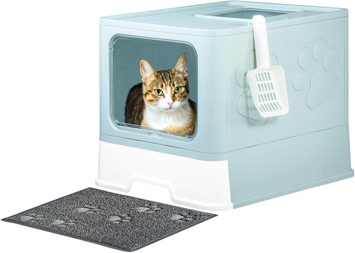 Upgrade Portable Litter Box for Easy Cleaning and No Leakage