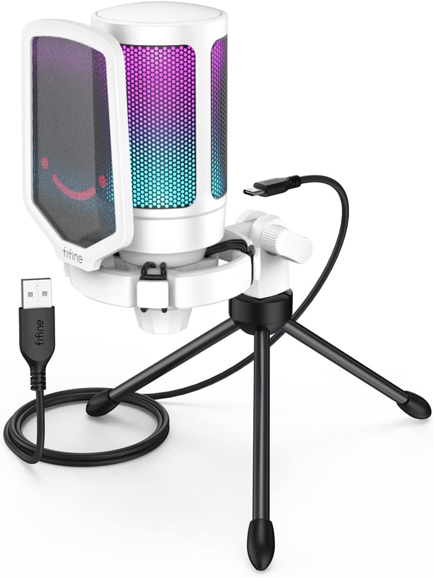 FIFINE AmpliGame USB Mic - Crystal Clear Gaming Audio