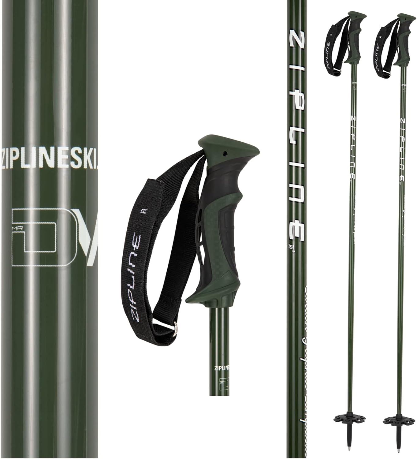 Zipline Blurr 16.0 Ski Poles - Lightweight & Durable
