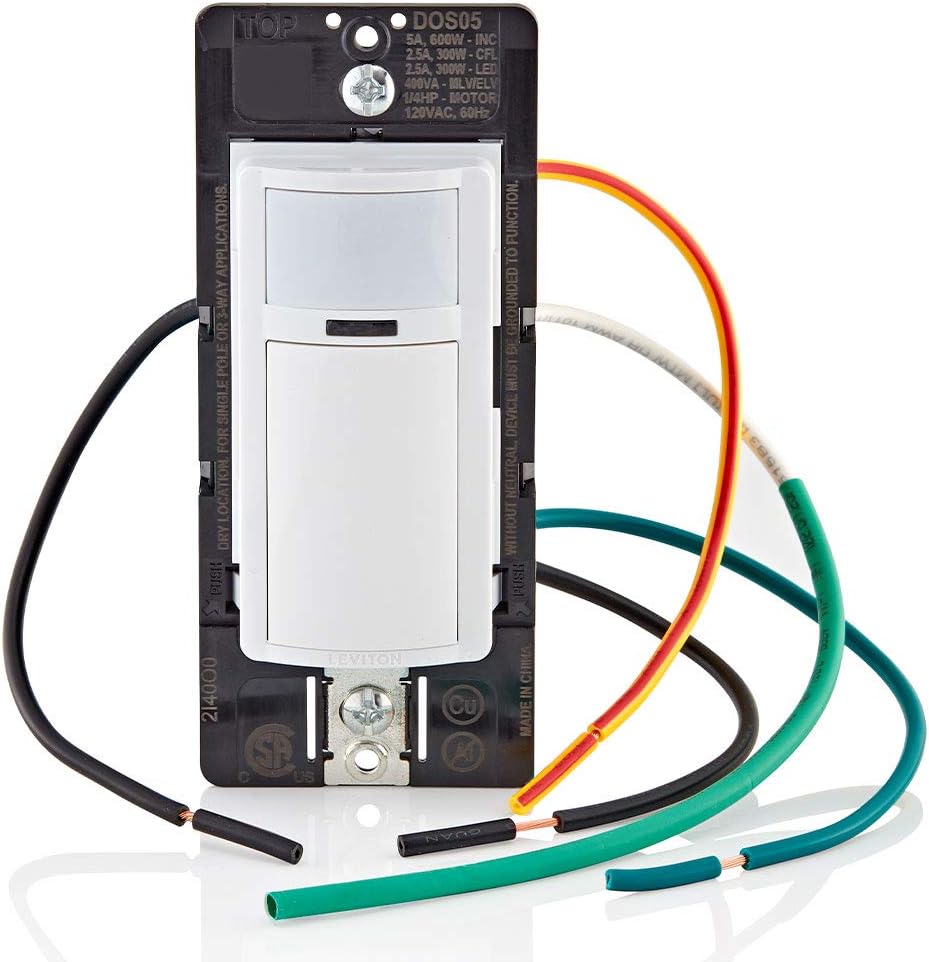 Leviton Motion Sensor Light Switch for Auto-On/Off Convenience