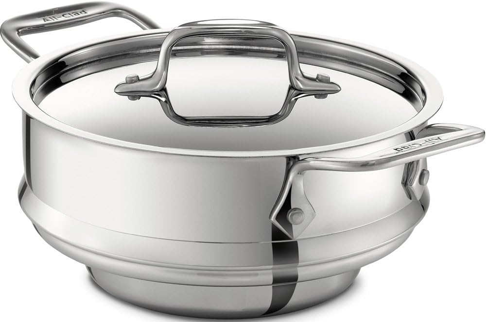 All-Clad 3 Quart Stainless Steel Universal Steamer for Cooking