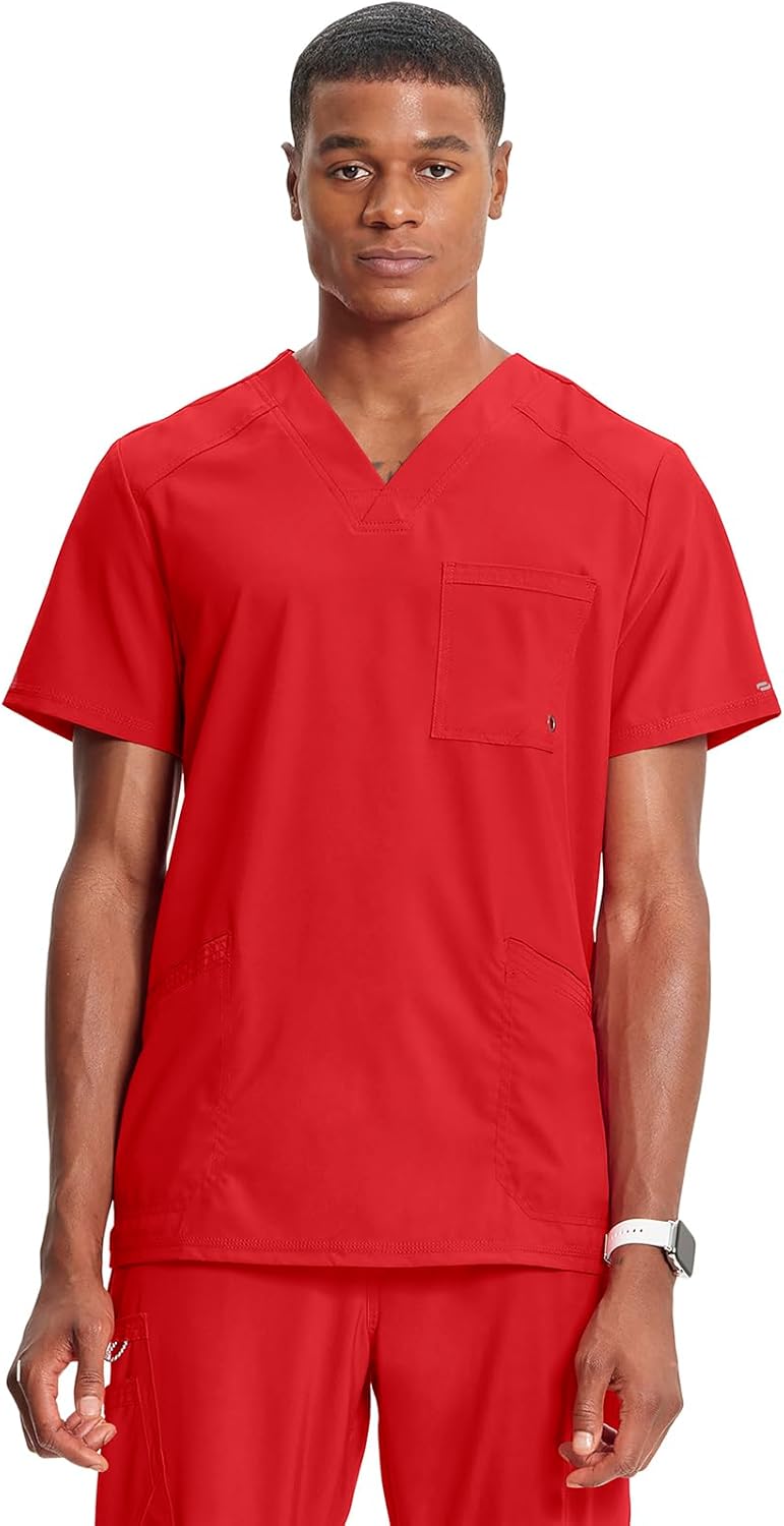 Cherokee Infinity V-Neck Men's Scrub Top for Comfort & Style
