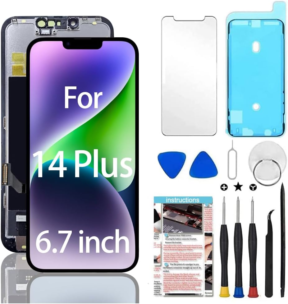 iPhone 14 Plus Screen Replacement 6.7 inch with Tools