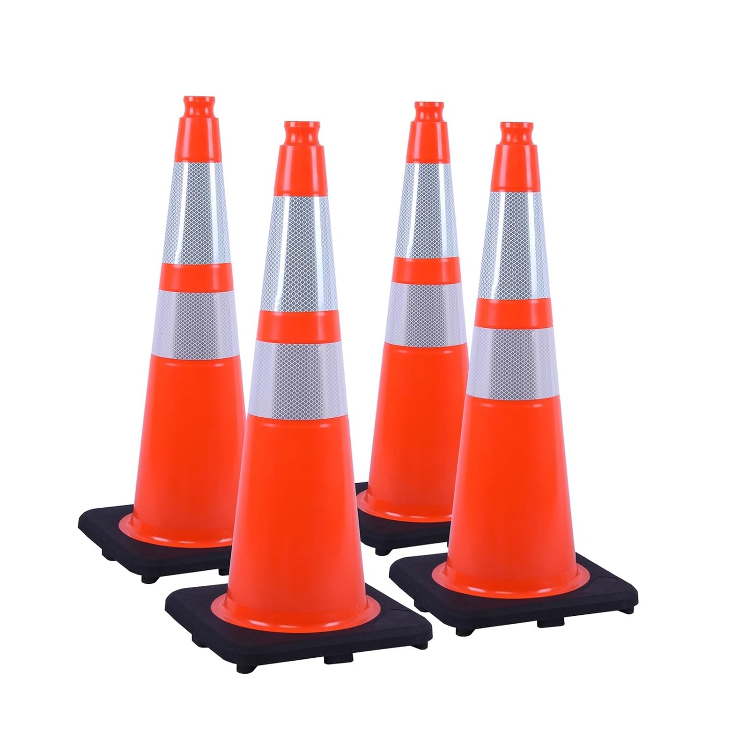 28 Inch Orange PVC Traffic Safety Cones for Roadwork and Events