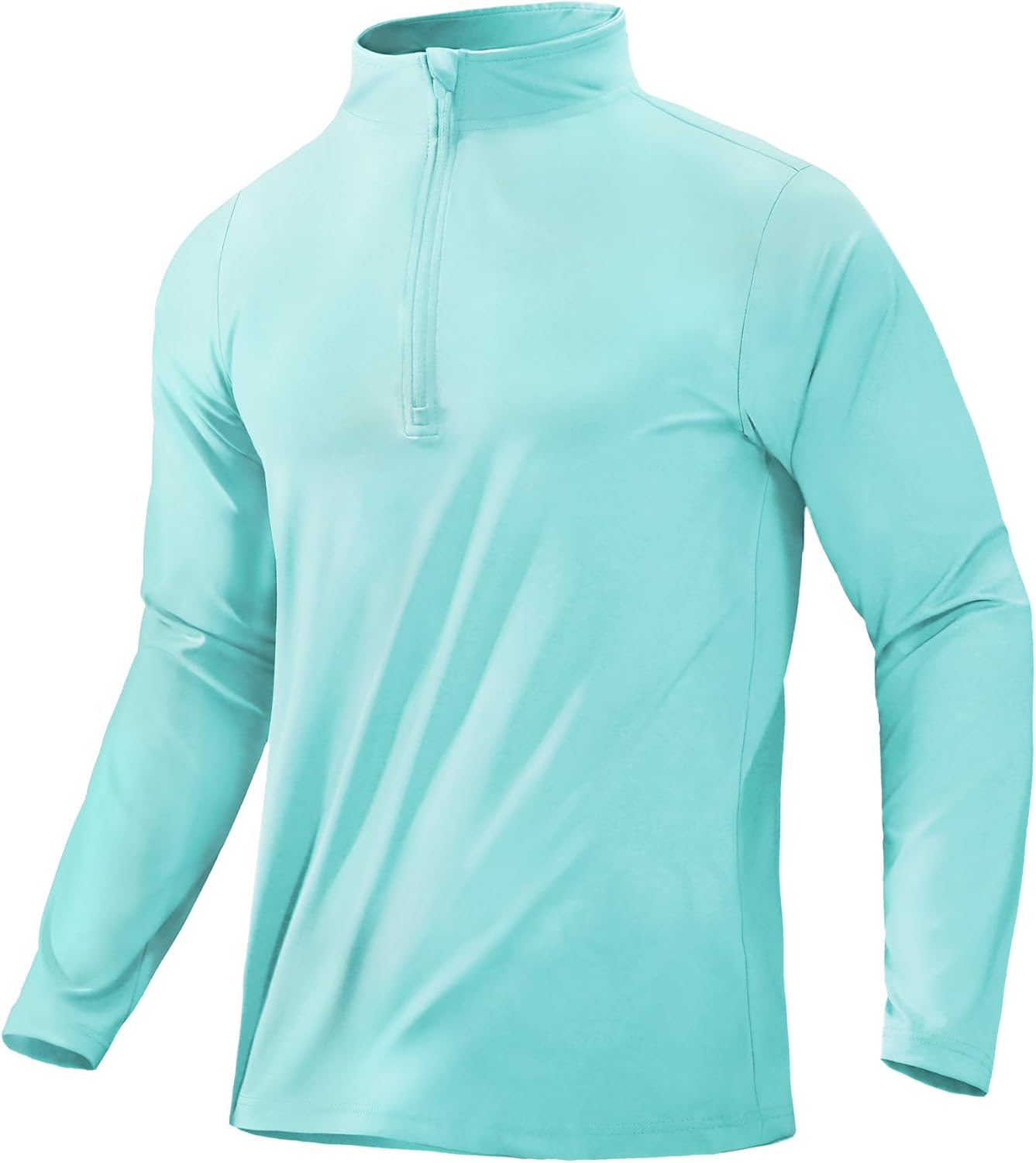 MIER Men's Dry Fit 1/4 Zip Athletic Shirt, UPF 50+