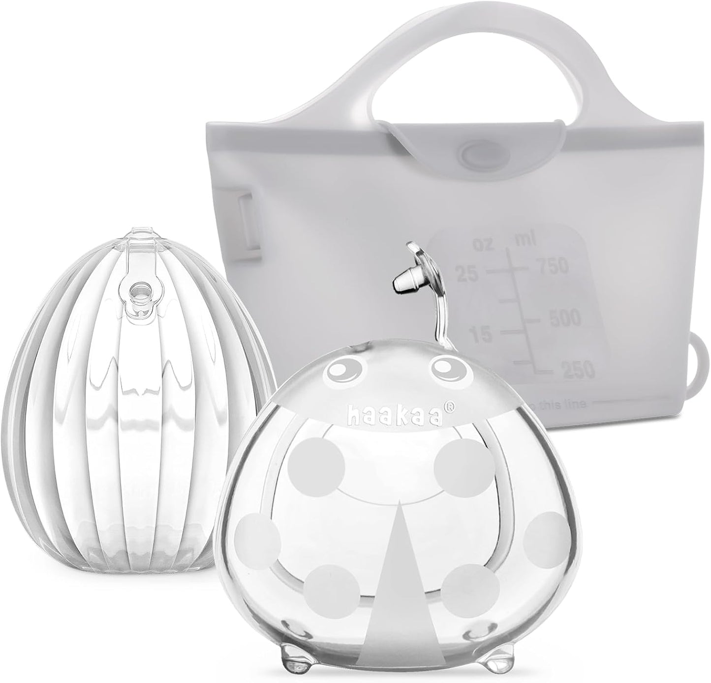 Haakaa Milk Collector Set - Essential Hands-Free Breast Pump