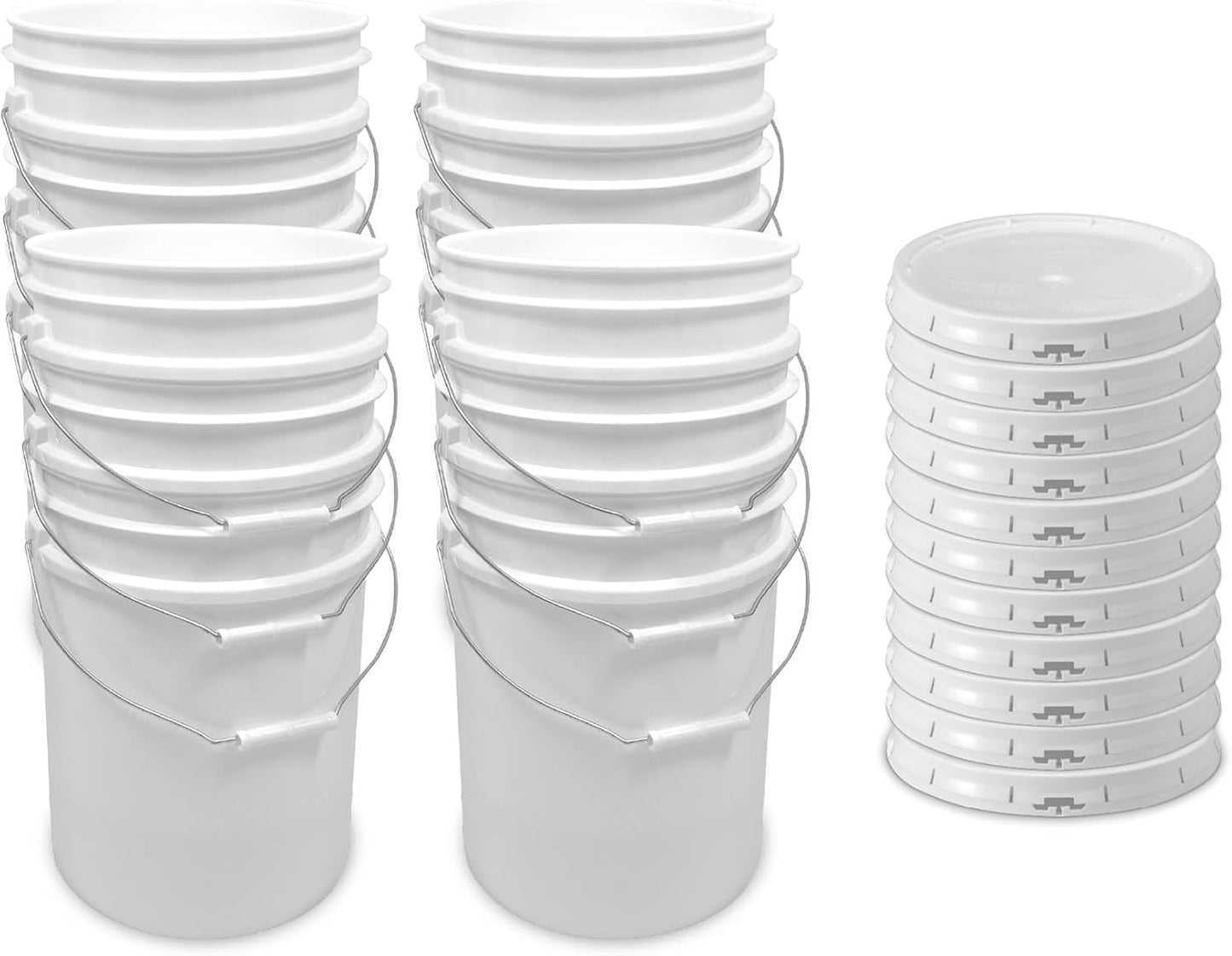 5-Gallon Food Grade Bucket with Lid for Storage and More