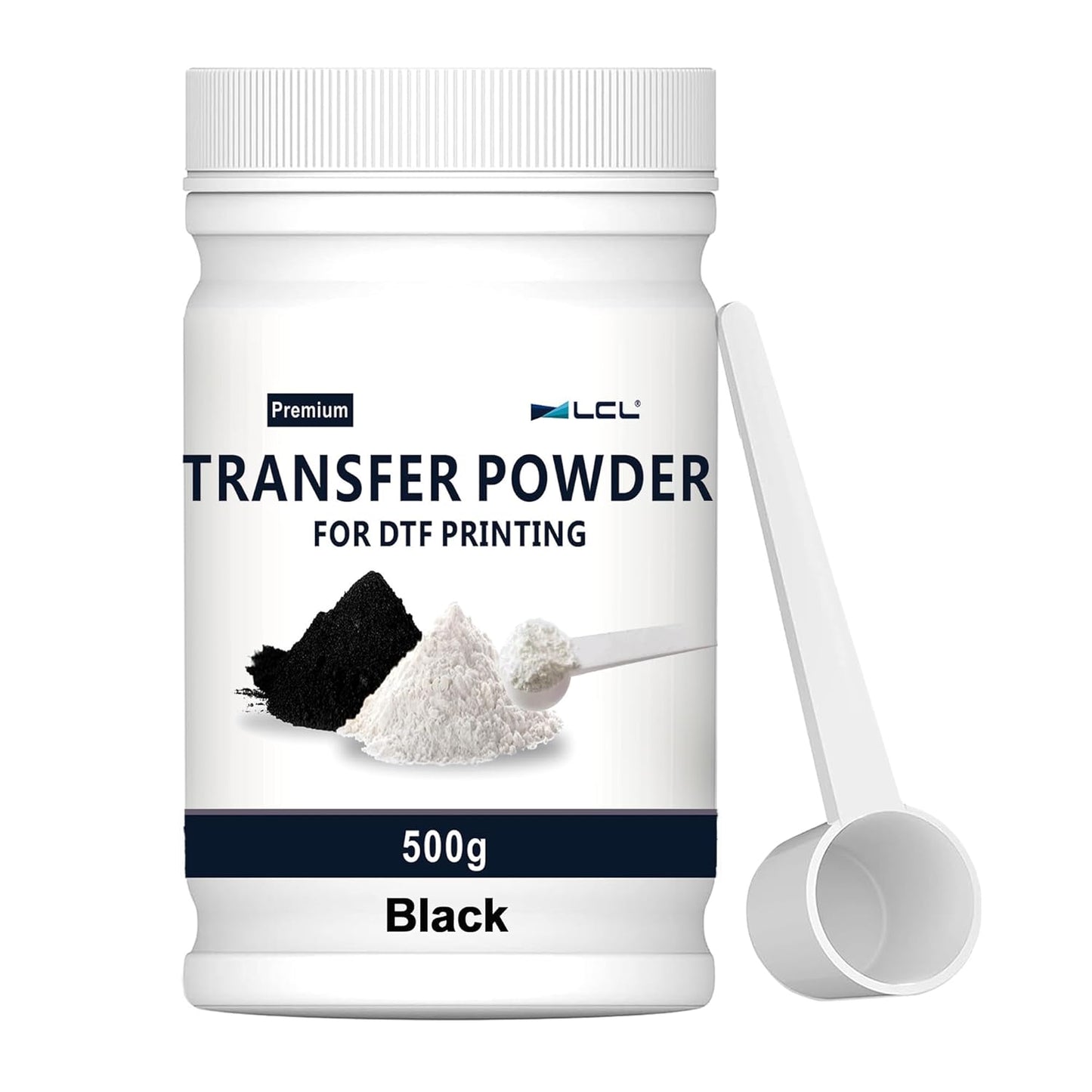 500g Black DTF Powder - Hot Melt Adhesive for Dark Garments
