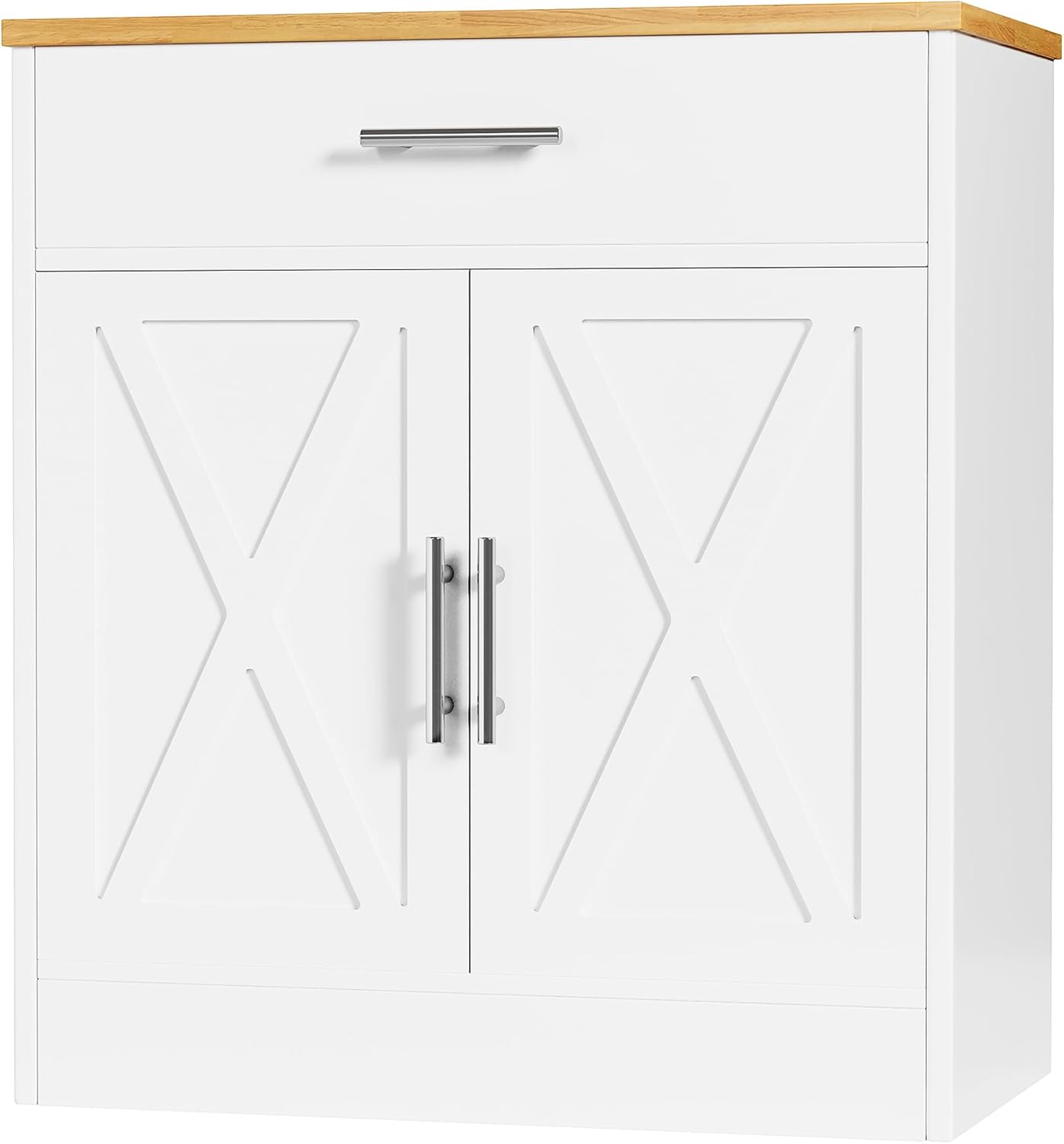 Farmhouse Storage Cabinet with Doors and Shelves for Any Room
