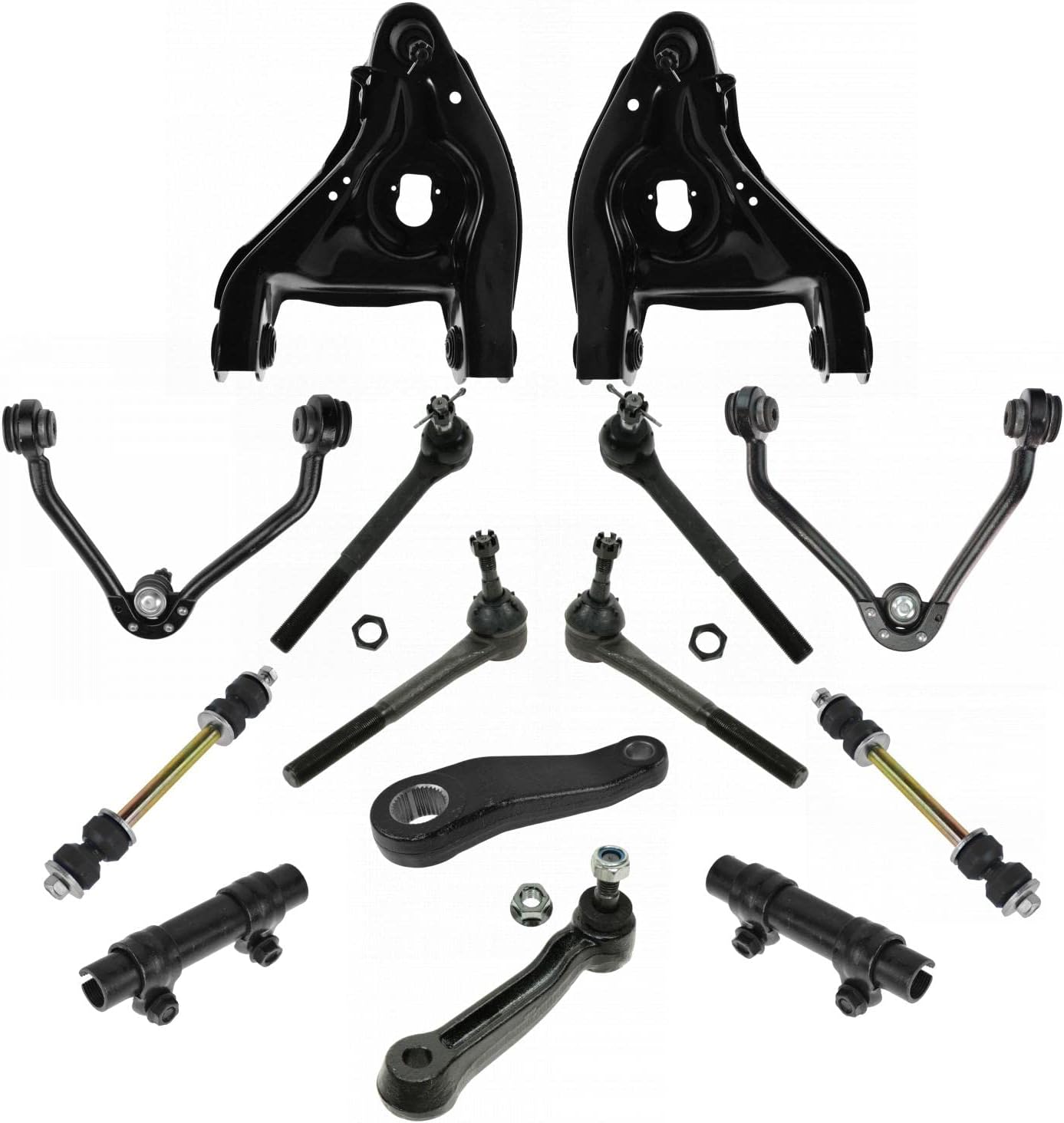 TRQ Front Steering & Suspension Kit for Chevrolet GMC Vehicles