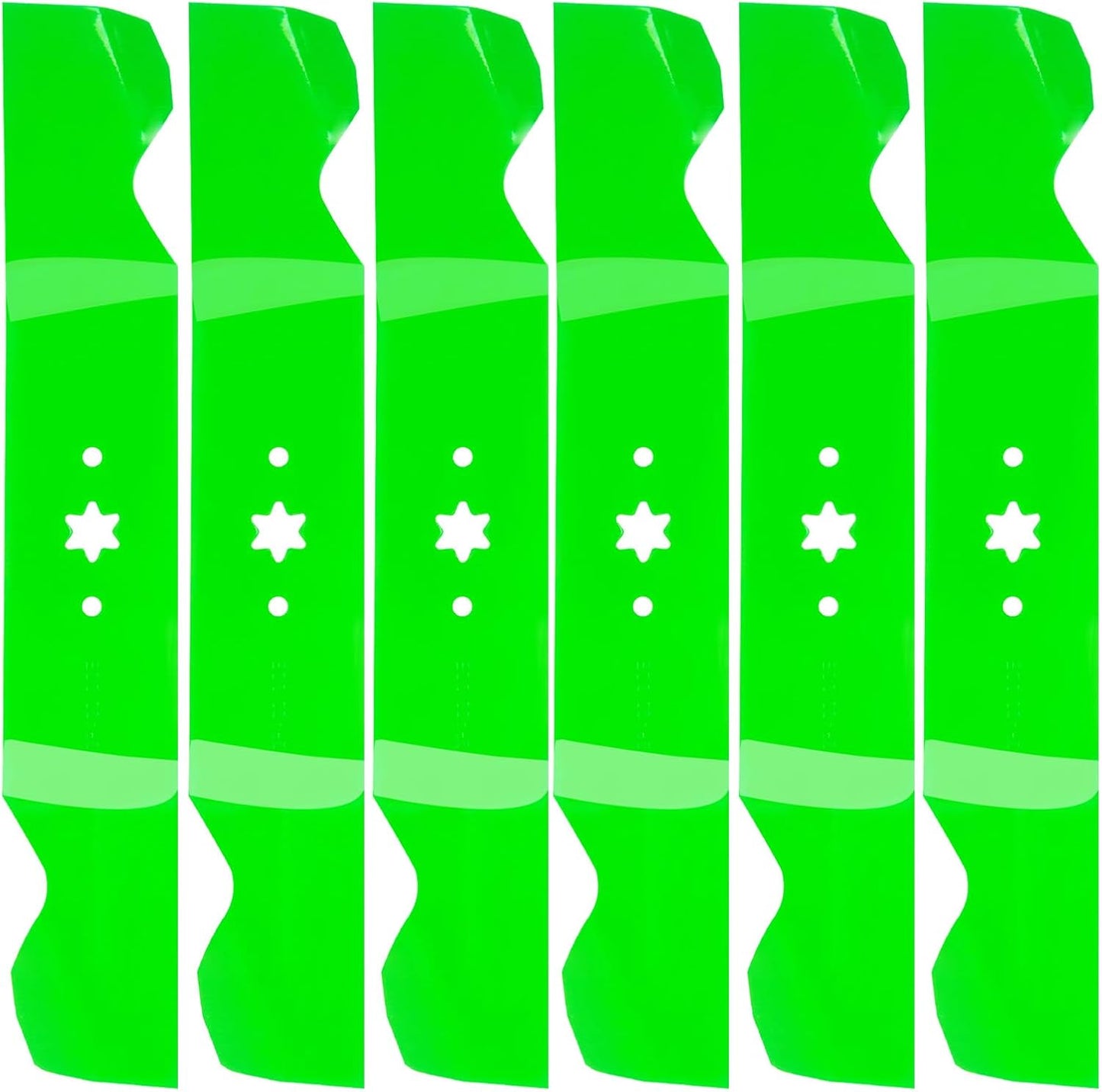 6 Pack Mower Mulching Blade for 54 inch Decks - High Quality