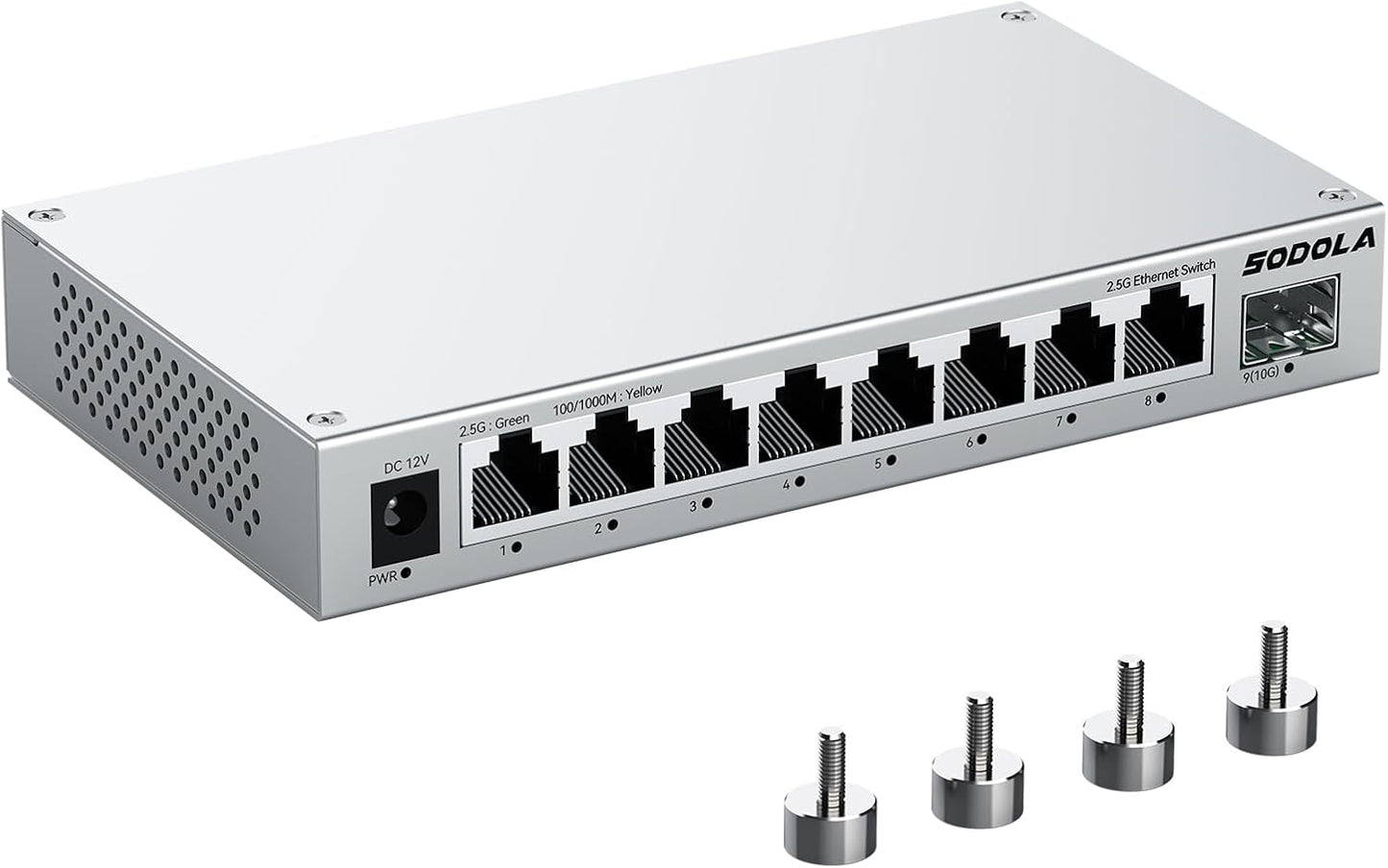 8-Port 2.5Gb Switch Unmanaged for Fast Network Connections