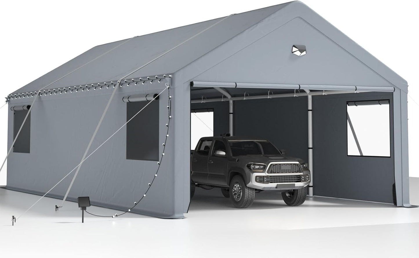 Heavy Duty 13X25 Carport Canopy with Removable Side Walls