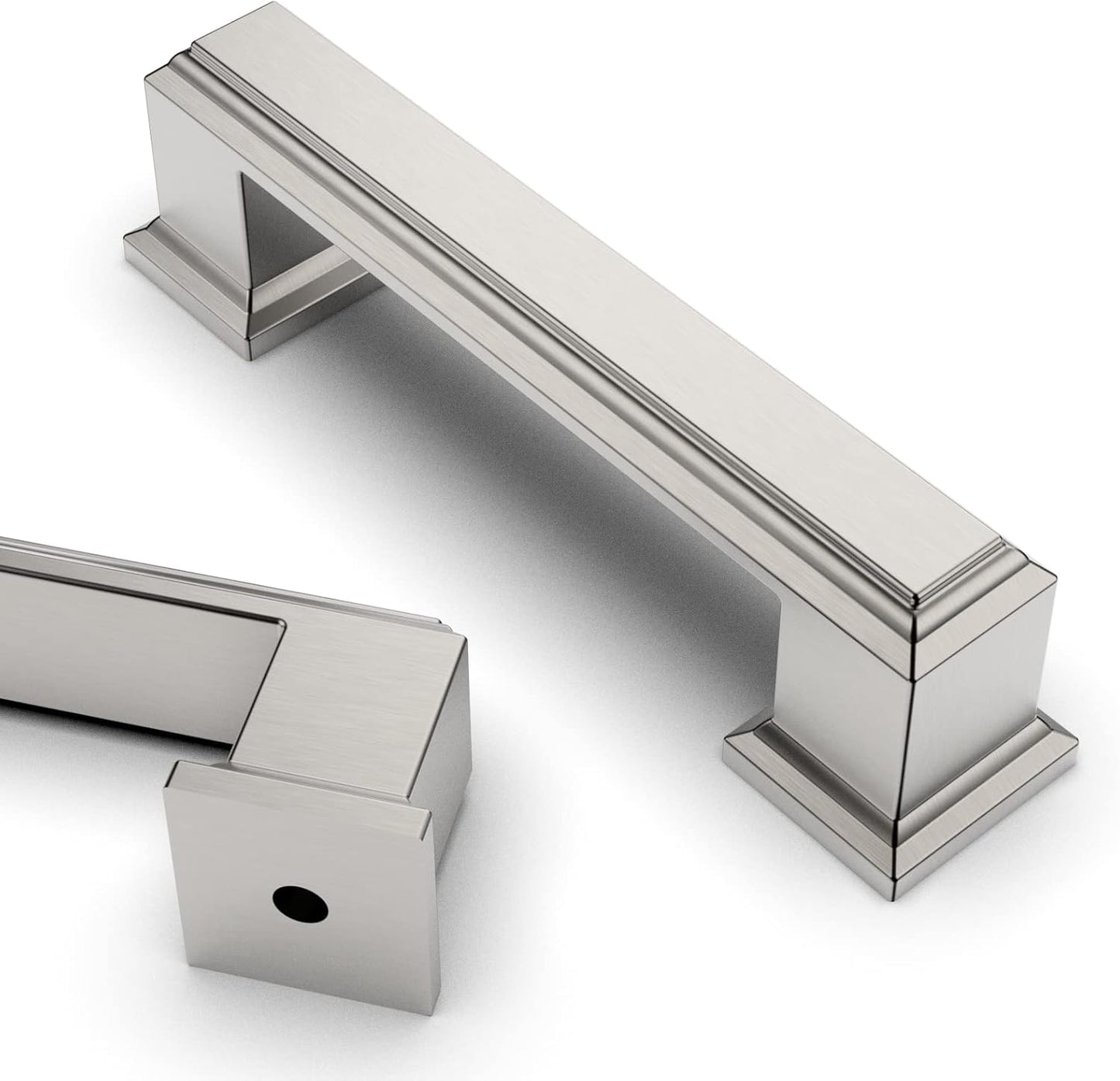 Asidrama 10 Pack 3 Inch Brushed Satin Nickel Cabinet Handles