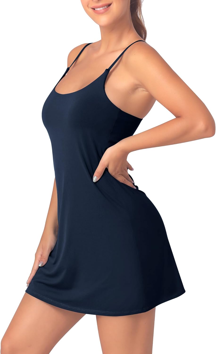 Womens Tennis Dress with Built-in Bra & Shorts for Activewear