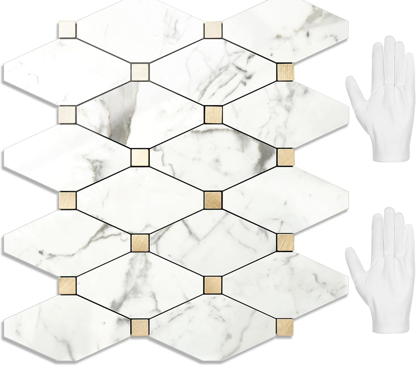 Peel and Stick Backsplash Tile for Kitchen and Bathroom Walls