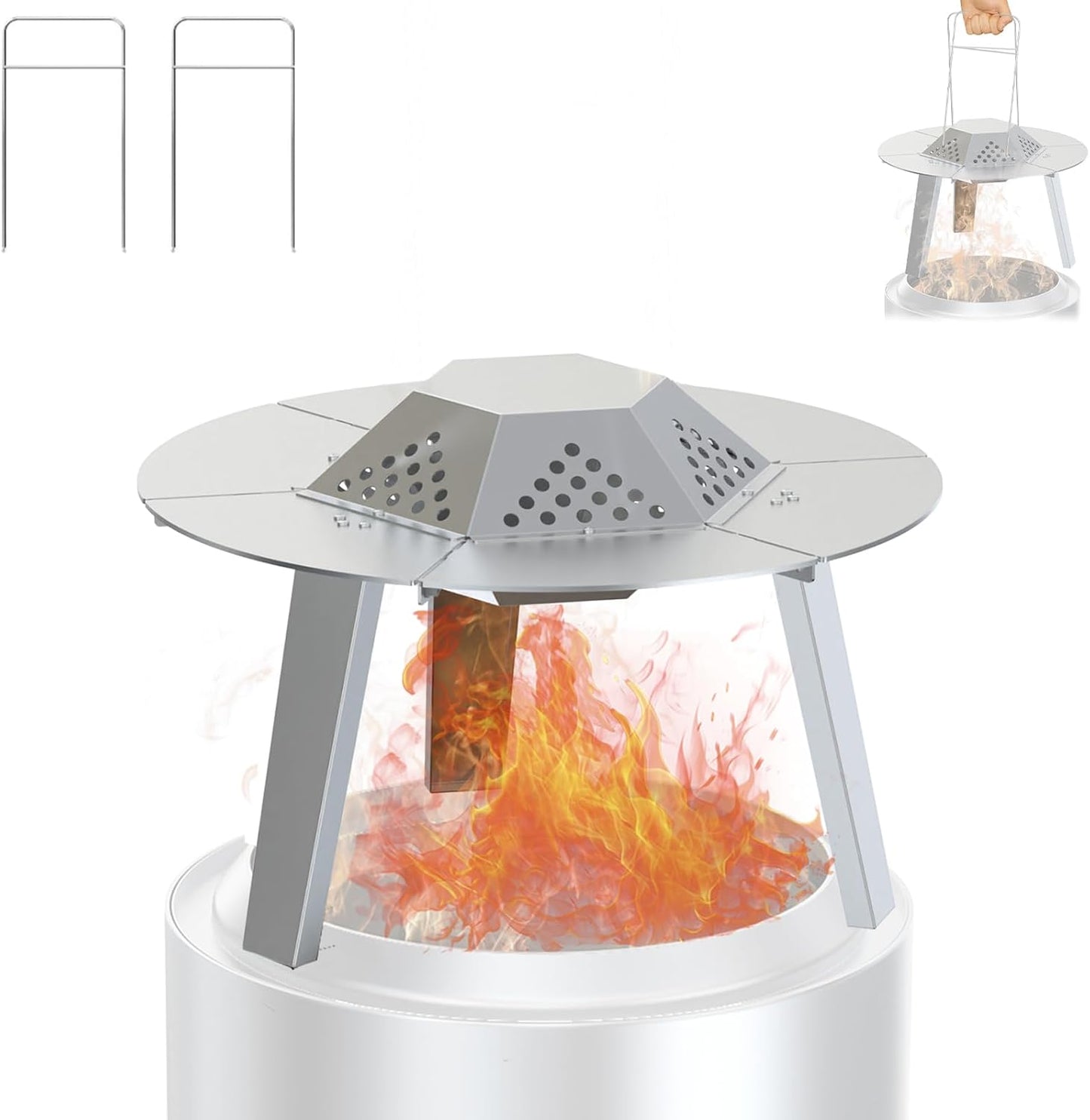 Heat Deflector for Solo Stove Ranger 15in Firepit Accessories