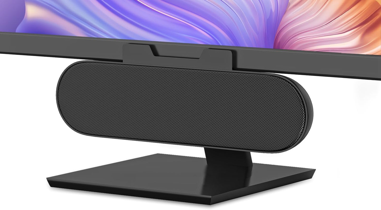 Loud Desktop Speaker w/ Easy Clamp & Adapter