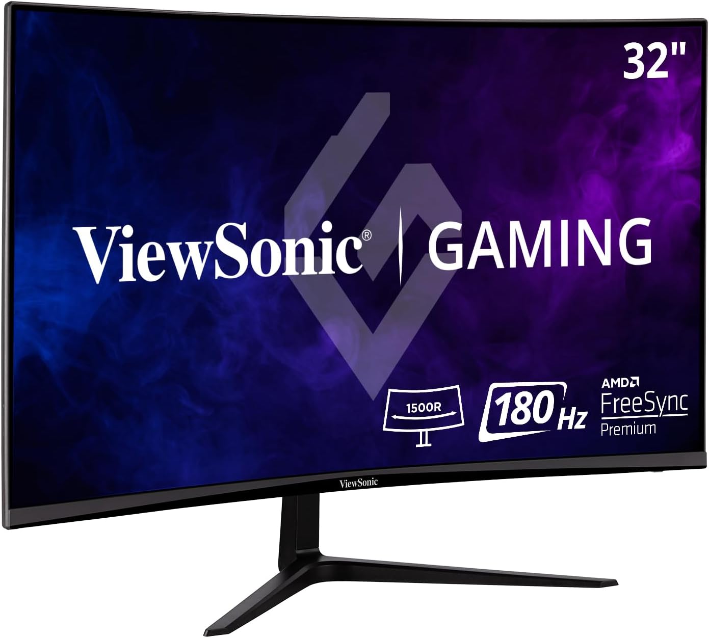 ViewSonic 32 Curved Gaming Monitor - 180Hz FreeSync & Eye Care