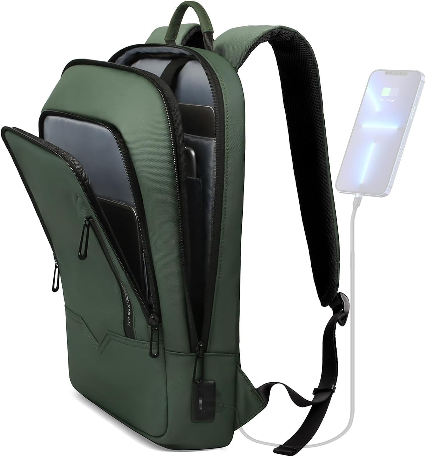 hk Backpack for Men Business Slim Lightweight Anti-theft Travel