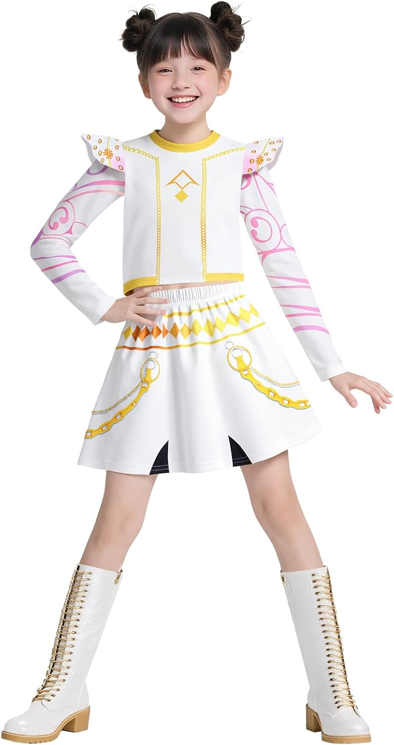 Kids Girls Pop Singe Outfits for Halloween and Stage Performances