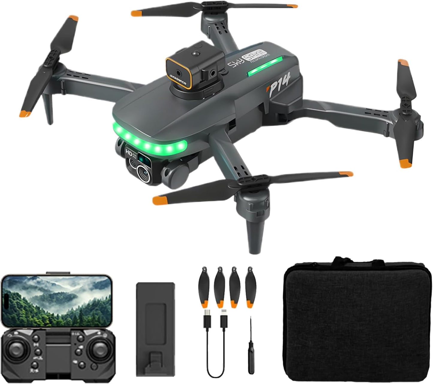 1080P Camera Drone: Foldable, Brushless Motor, Easy Control