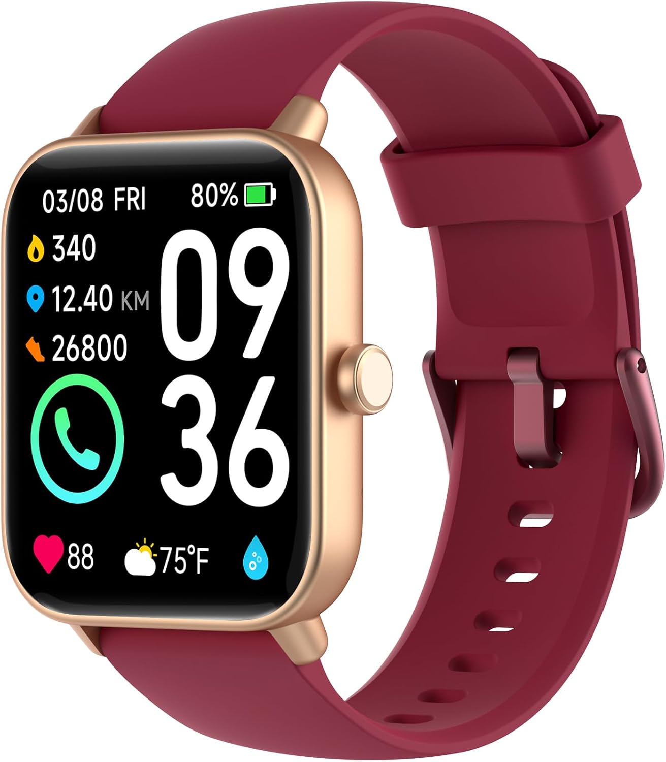 Woneligo Smart Watch: Alexa, Fitness, Health Tracking!