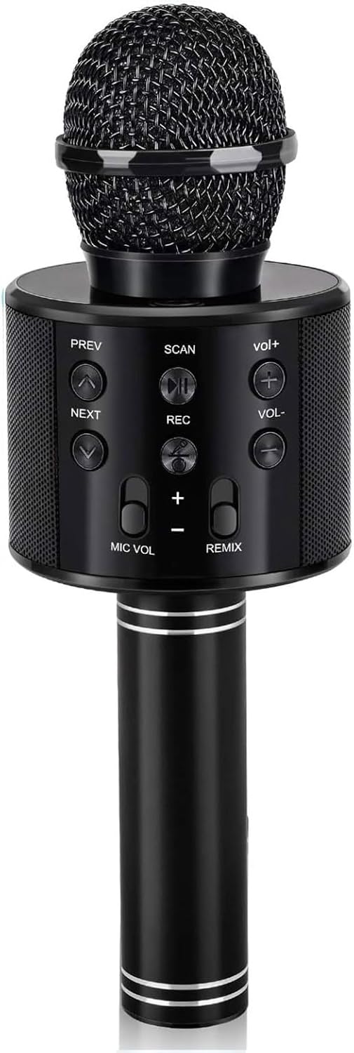 Dodosky Kids Karaoke Microphone - Sing-along Fun! - Black