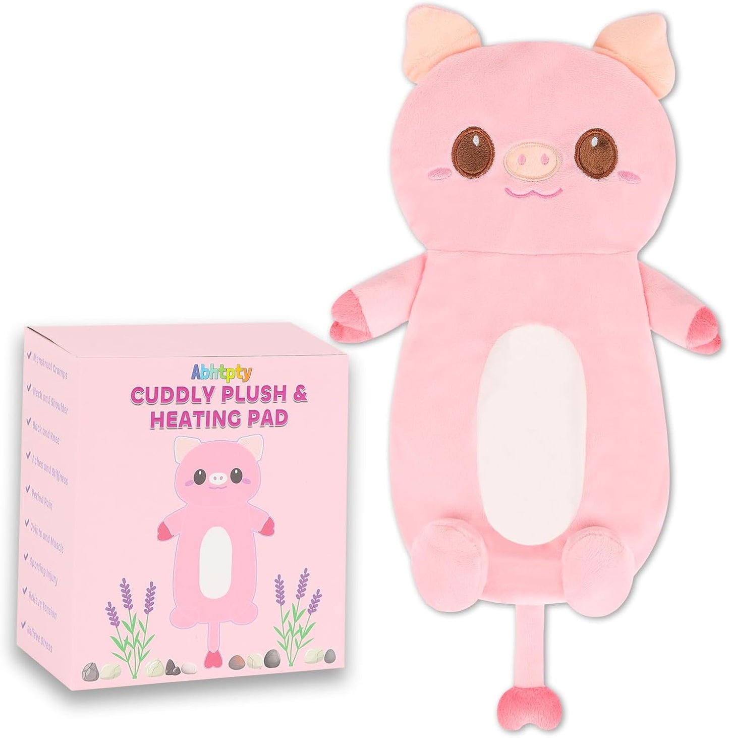 Pink Pig Microwavable Heating Pad - Cramp Relief!
