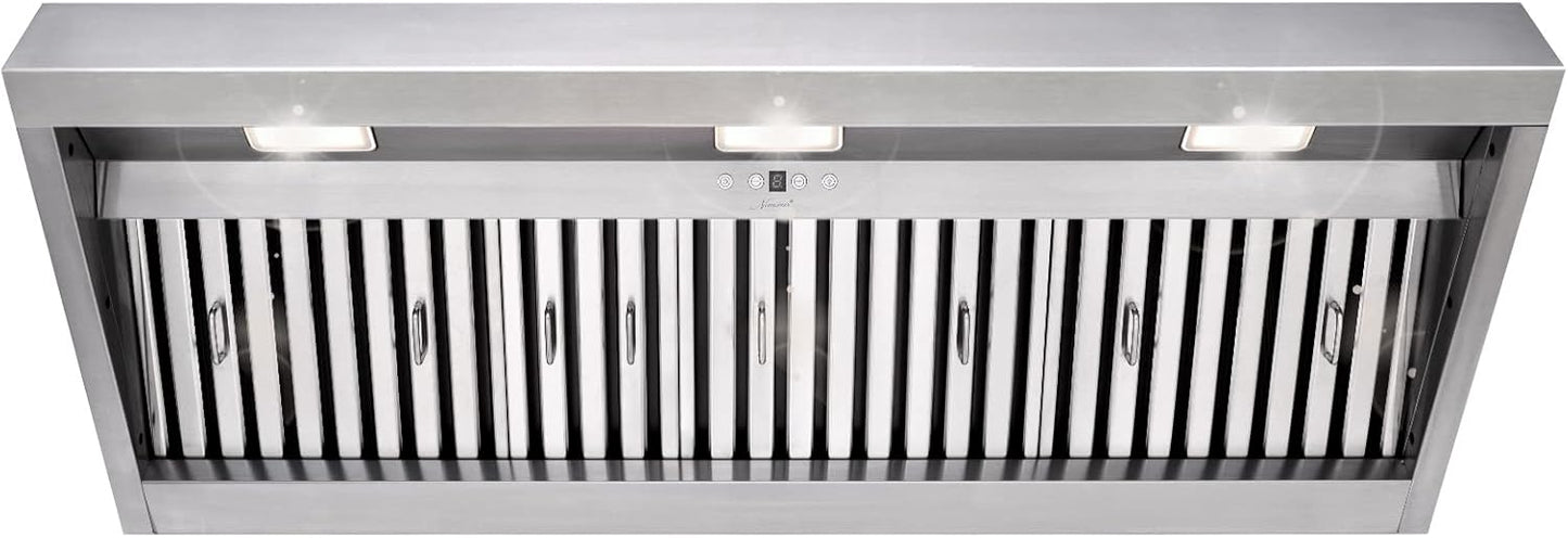 Akicon 48 Inch Range Hood Insert with 1200 CFM Powerful Suction
